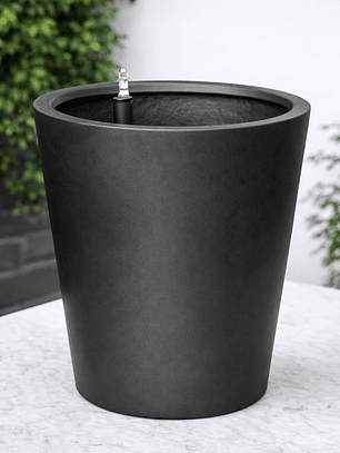 Macetero Autorregante Negro Cono (52x50)