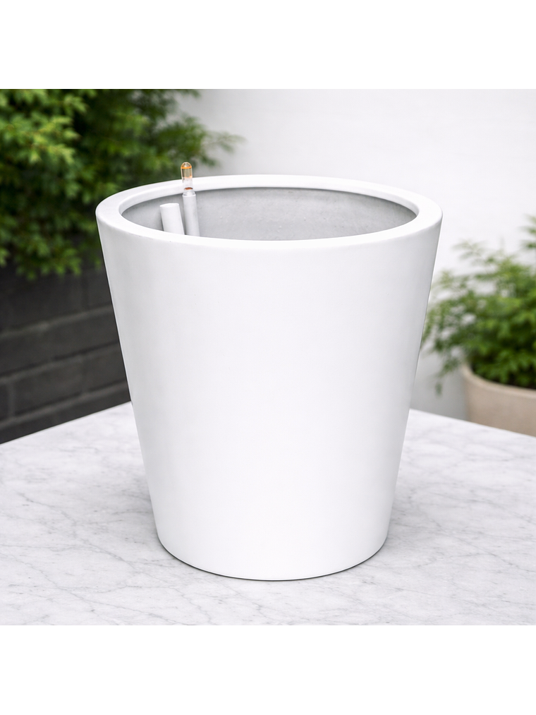 Macetero Autorregante Gris Blanco (52x50) 1