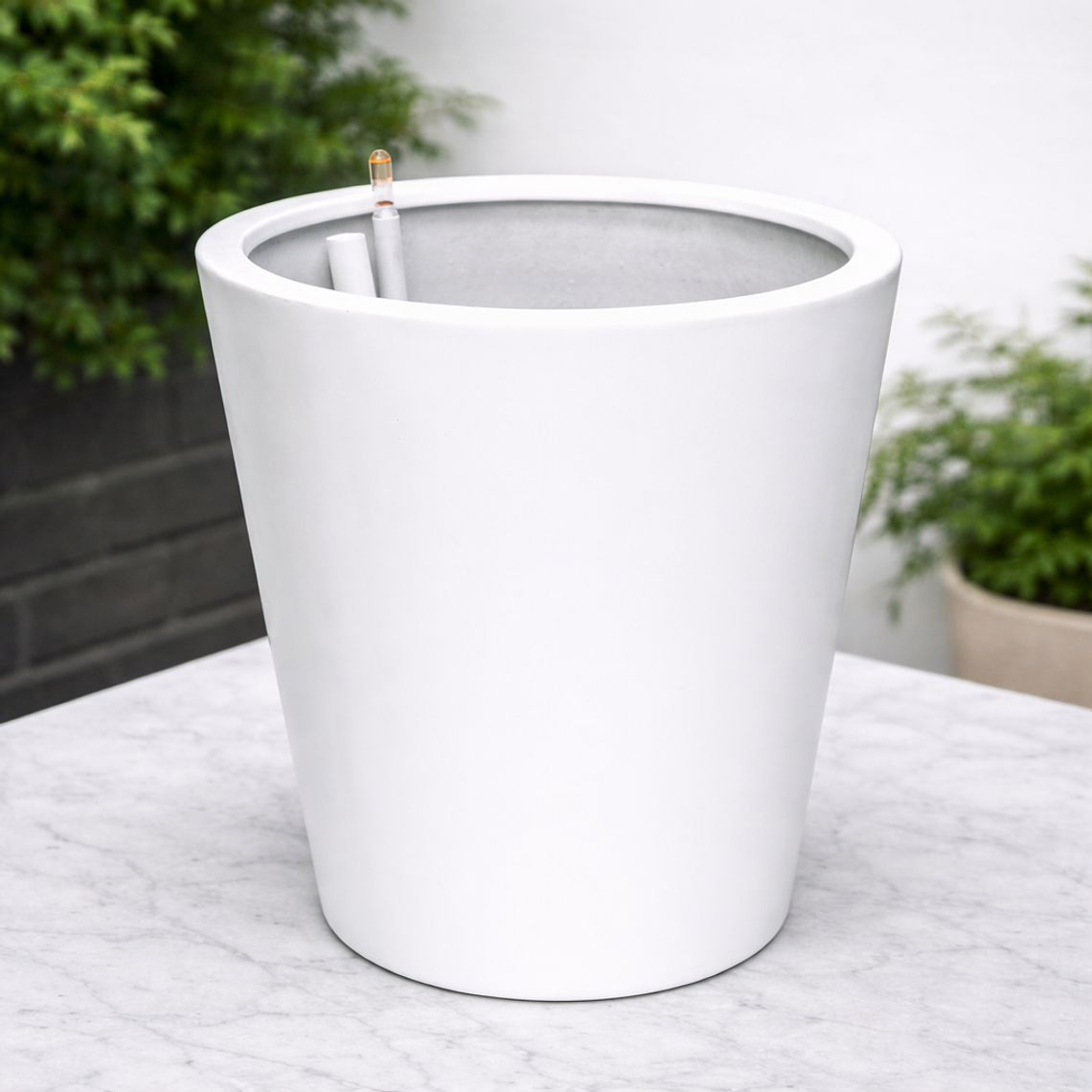 Macetero Autorregante Gris Blanco (52x50) 1