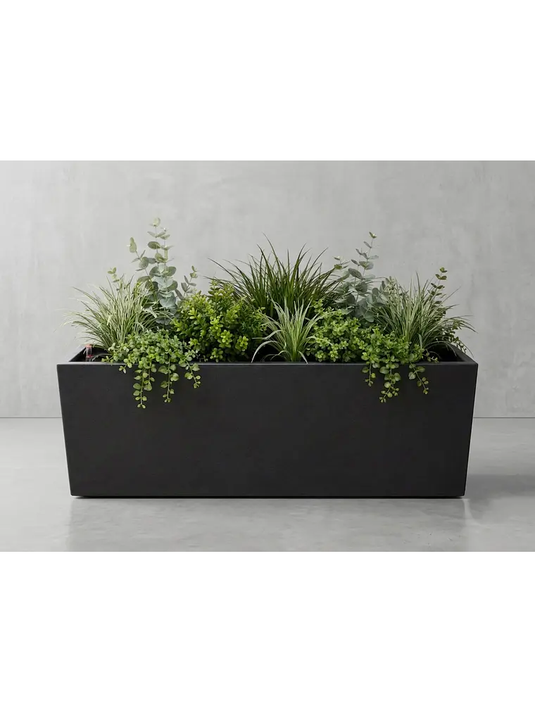 Jardinera Autorregante Grafito L (90x31x34) 1