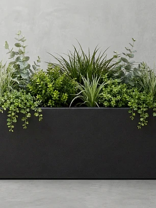 Jardinera Autorregante Grafito L (90x31x34)