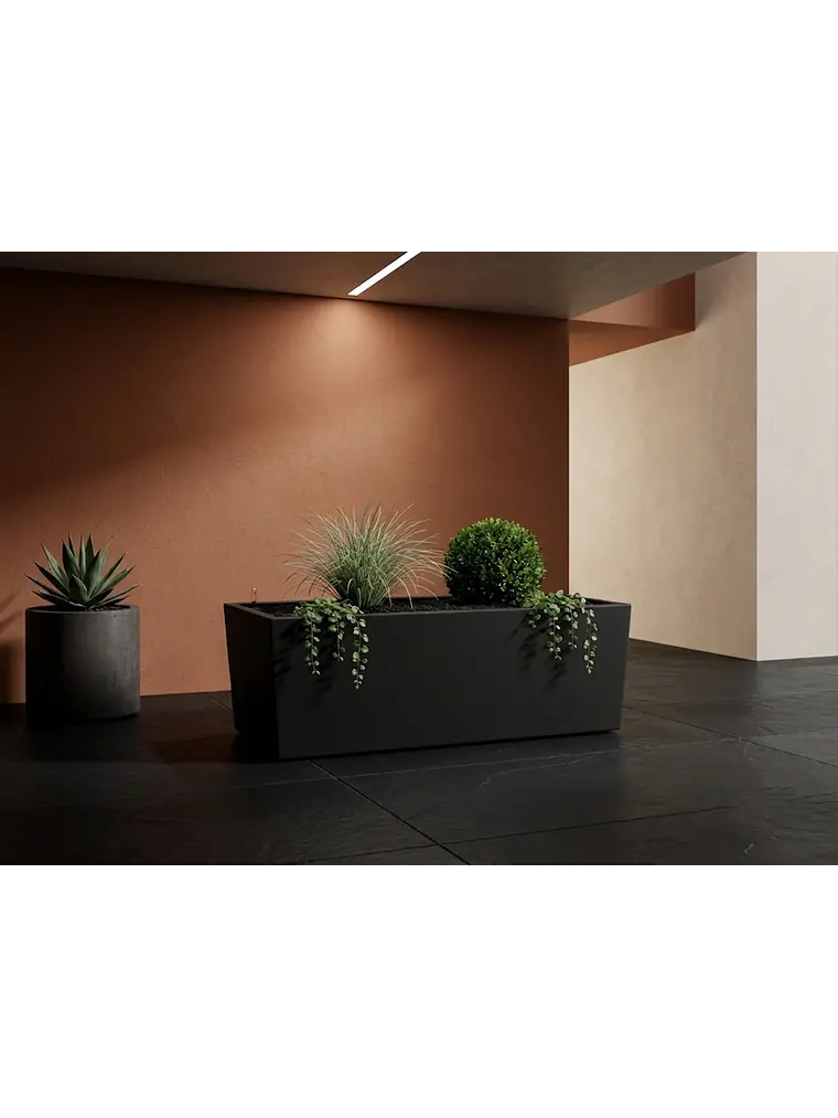 Jardinera Autorregante Negra L (90x31x34) 1
