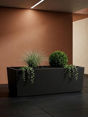 Jardinera Autorregante Negra L (90x31x34)