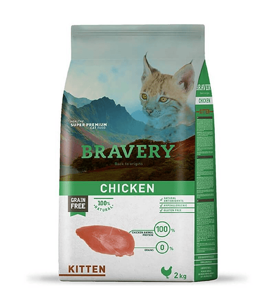 Bravery Kitten Chicken 2kg - 