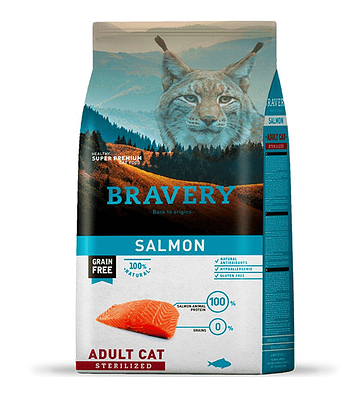 Bravery Gato Adulto Esterilizado Salmón 2kg