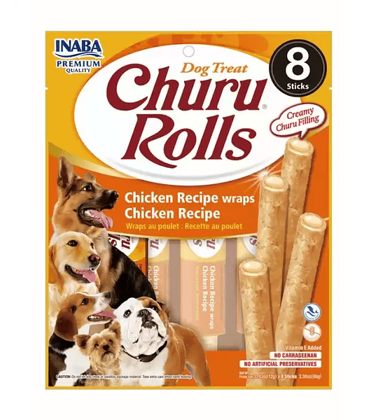 Churu Rolls Perro Pollo 96gr