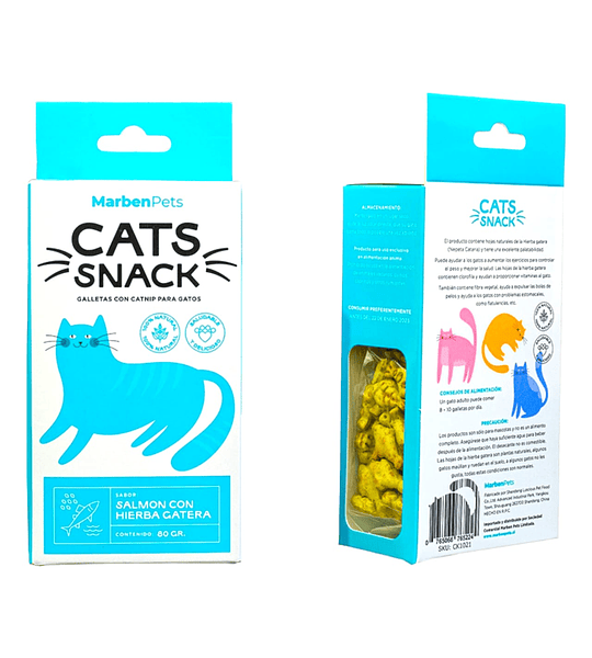 Cat Snack Salmón con Hierba Gatera 80gr