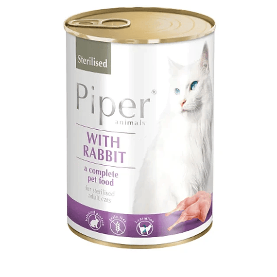 Piper Conejo Gato Esterilizado 400gr