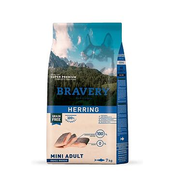 Bravery Mini Adulto Arenque 7kg 