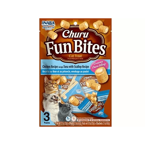 Churu Fun Bites Pollo con Atún Ostion 60gr