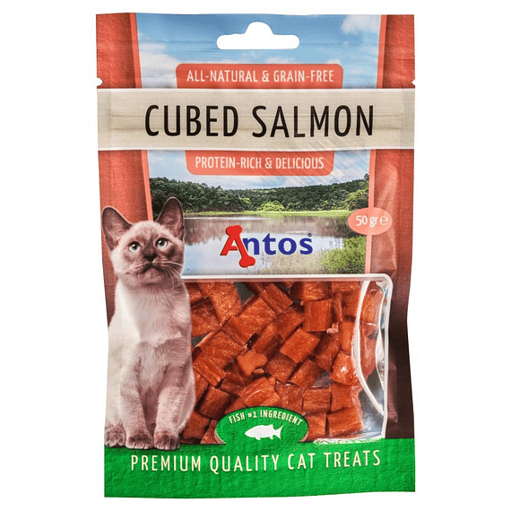 Antos Cat Treats Cubed Salmon 