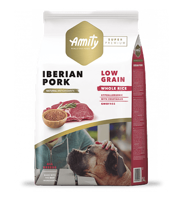 Amity Low Grain Cerdo Ibérico 4kg Perro