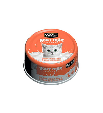 Kit Cat Goat Milk Chicken Shreds & Salmon 70gr