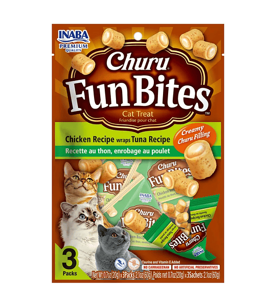 Churu Fun Bites Gato Pollo con Atún 60gr