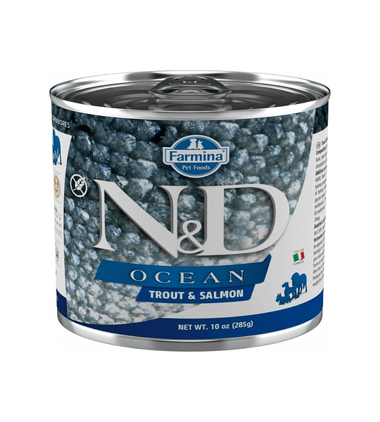 N&D OCEAN Trucha y Salmón 285gr 