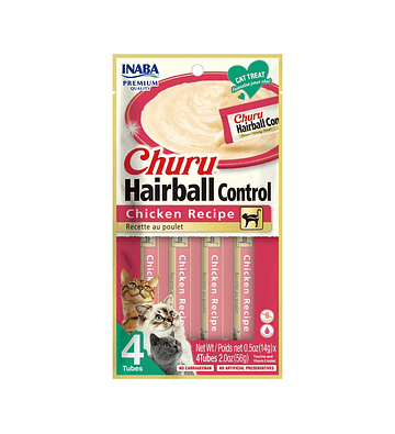 Churu Hairball Control Pollo 4 Tubos 