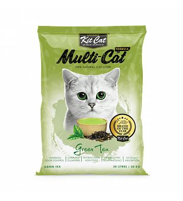 Kit Cat Arena Sanitaria Aroma Té Verde 20kg