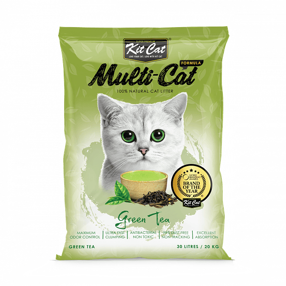 Kit Cat Arena Sanitaria Aroma Té Verde 20kg