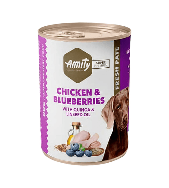 Amity Perro Pollo Arándanos 400gr