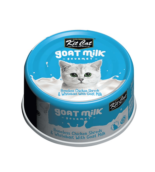 Kit Cat Chicken and Whitebait with Goat Milk 70gr