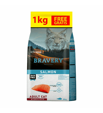 Bravery Gato Adulto Esterilizado Salmón 7kg 