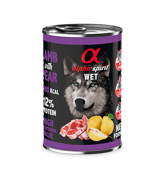 Alpha Paté Cordero Pera 400gr