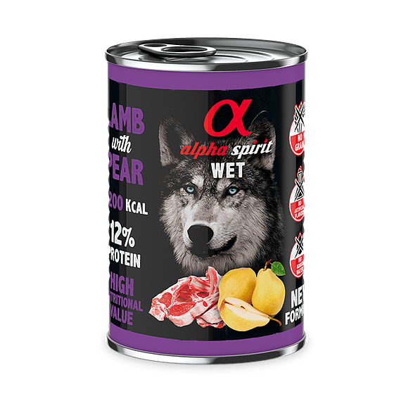 Alpha Paté Cordero Pera 400gr