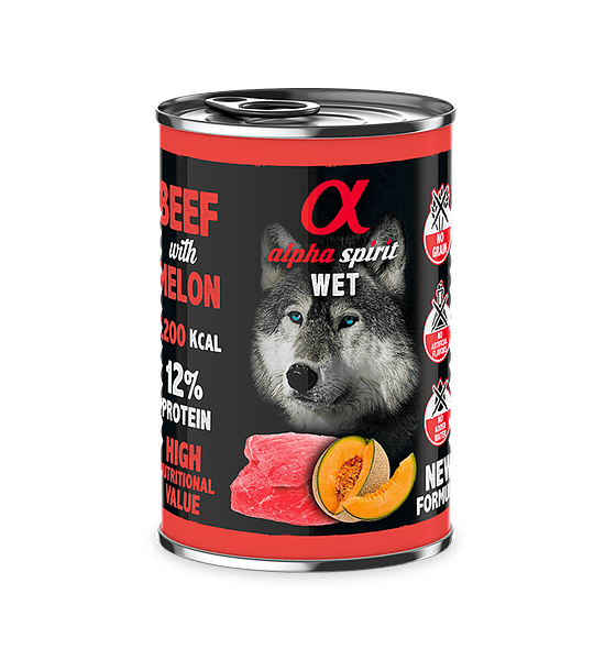 Alpha Paté Vacuno Melón 400gr