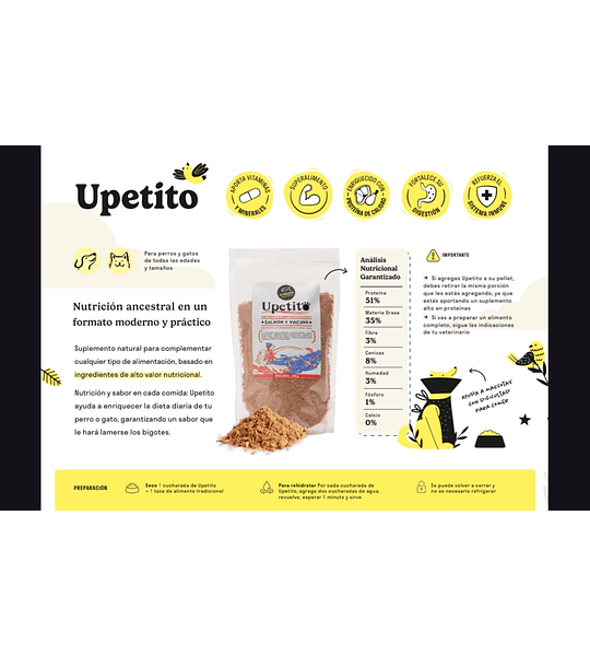 Tributo Upetito Salmón Vacuno 180gr