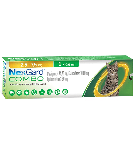 Pipeta Nexgard Combo Gato 2.5-7.5Kg