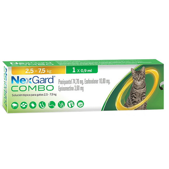 Pipeta Nexgard Combo Gato 2.5-7.5Kg