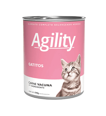 Agility Gatitos Paté 340gr Vacuno