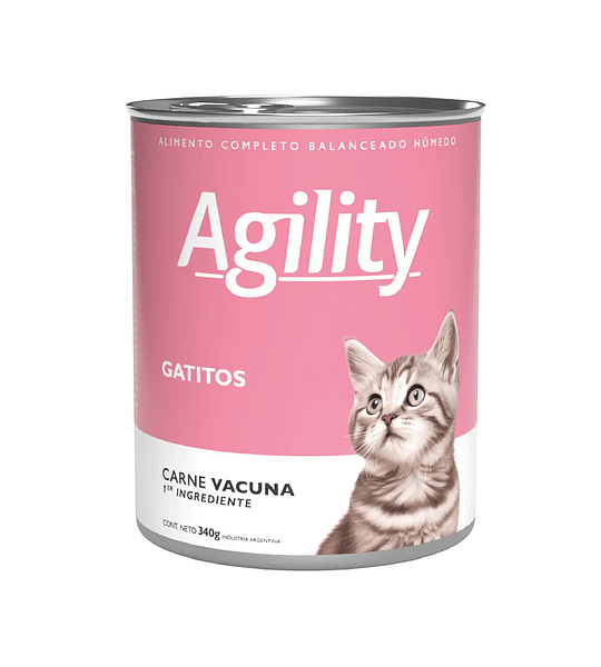 Agility Gatitos Paté 340gr Vacuno