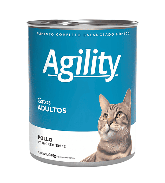 Agility Gato Pollo 340gr 