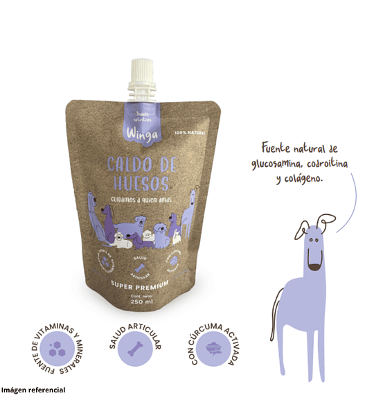 Winga Caldo de Huesos Perro 250gr 