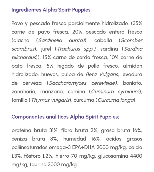 Alpha Spirit Puppy 12kg