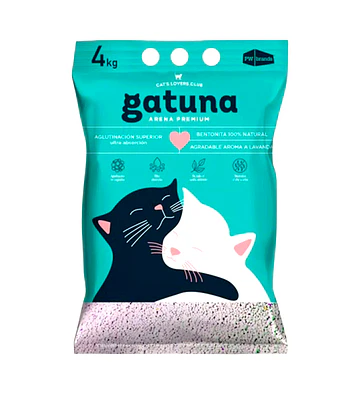 Arena Sanitaria Gatuna 4kg Lavanda