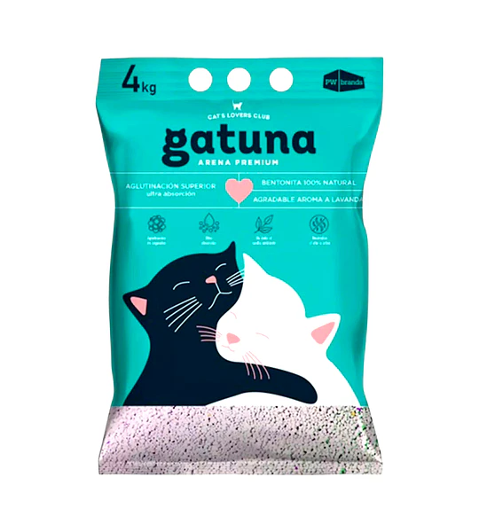 Arena Sanitaria Gatuna 4kg Lavanda