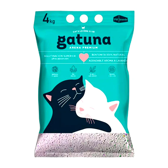 Arena Sanitaria Gatuna 4kg Lavanda