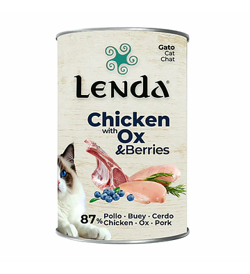 Lenda Gato Pollo Cerdo Buey 400gr