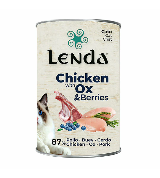 Lenda Gato Pollo Cerdo Buey 400gr