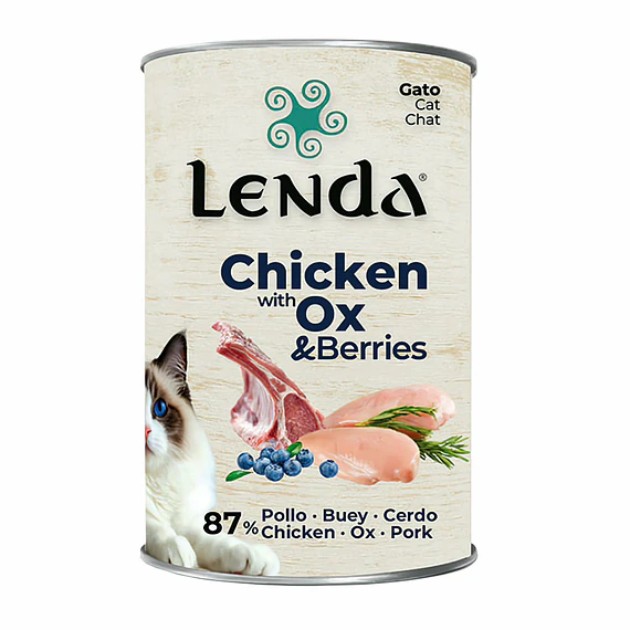 Lenda Gato Pollo Cerdo Buey 400gr