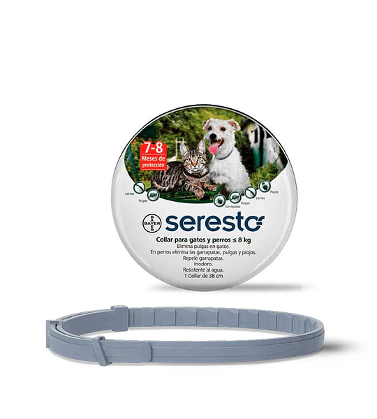 Seresto Collar Perro y Gato <8kg