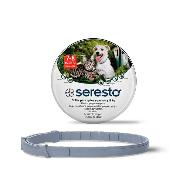 Seresto Collar Perro y Gato <8kg