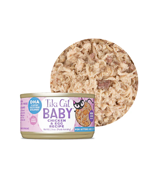 Tiki Cat Baby Pollo y Huevo de Codorniz 68gr