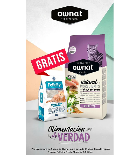 Ownat Classic Esterilizado 15kg - 