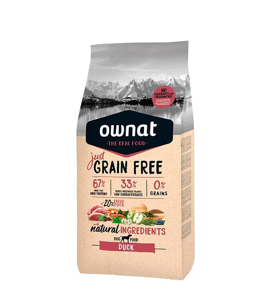 Ownat Grain Free Pato Perro 14kg 