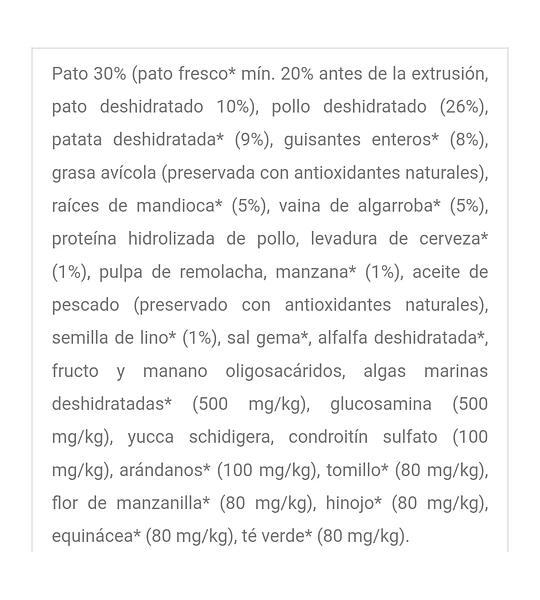 Ownat Grain Free Pato Perro 14kg 