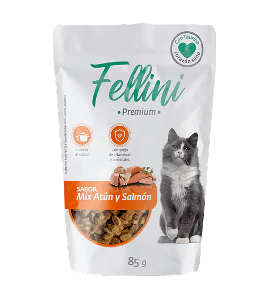 Fellini Pouch Mix Atún y Salmón 85grs.