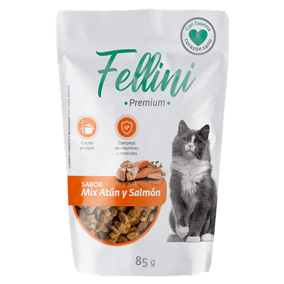 Fellini Pouch Mix Atún y Salmón 85grs.
